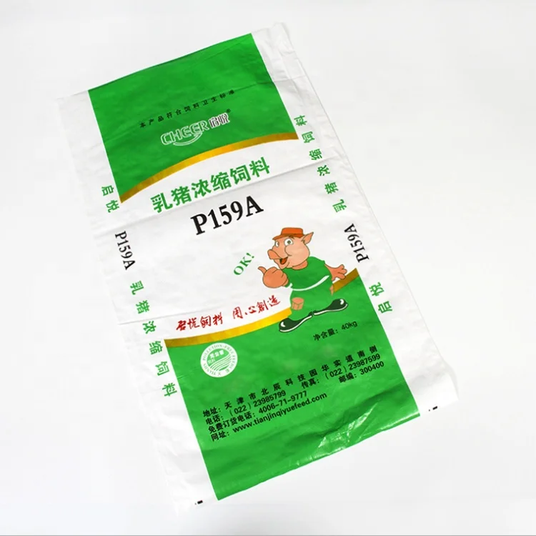 25kg Feed Packaging Laminated Recycled PP Woven Bag