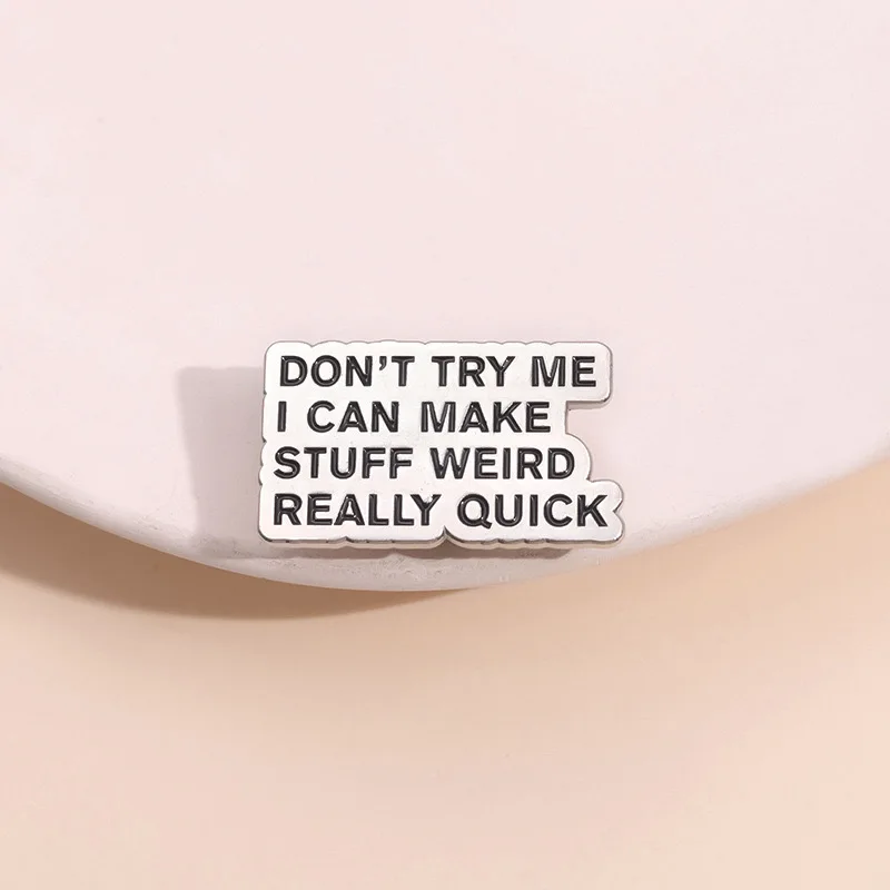 Creative Fairy Theme English Alphabet Soft Enamel Pins Short Sentences Focus Bag Decoration Custom Printing Casting Souvenir