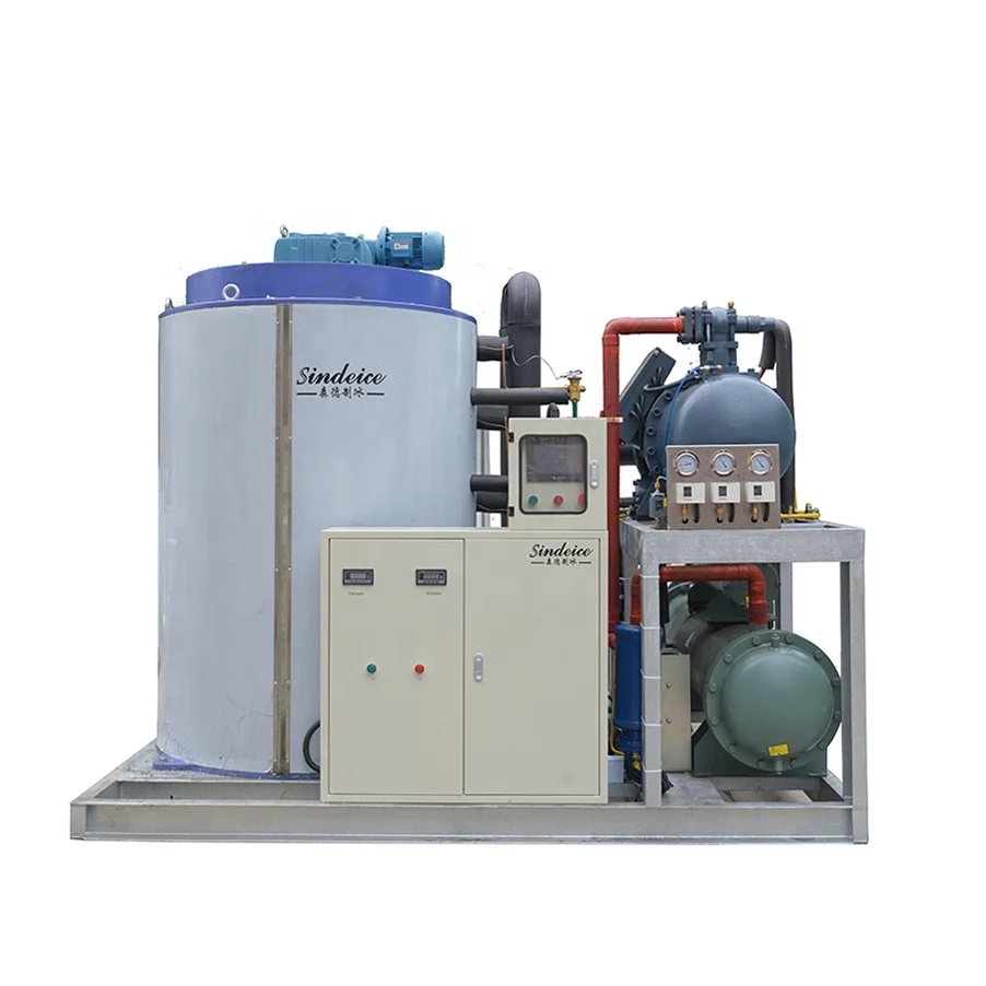 SINDEICE TOP 10 Industrial 25Ton Flake Ice Machine Ice Making Machine Flake Food Machine for Fish