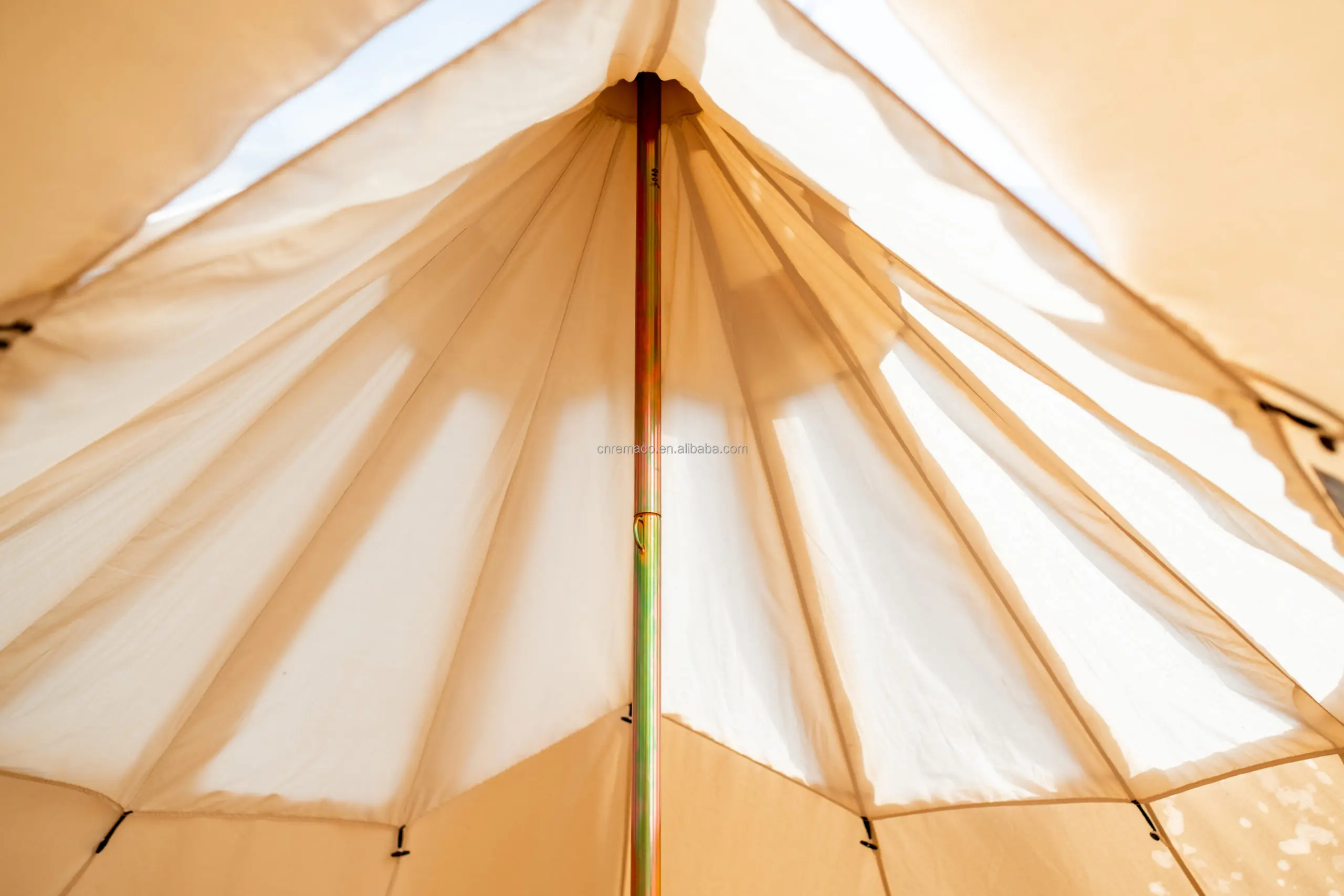 Outdoor Camping Heavy Duty Oxford 5-8 Person Belle Tent Cotton 5 7 M Canvas Fabric Luna Bell Tent