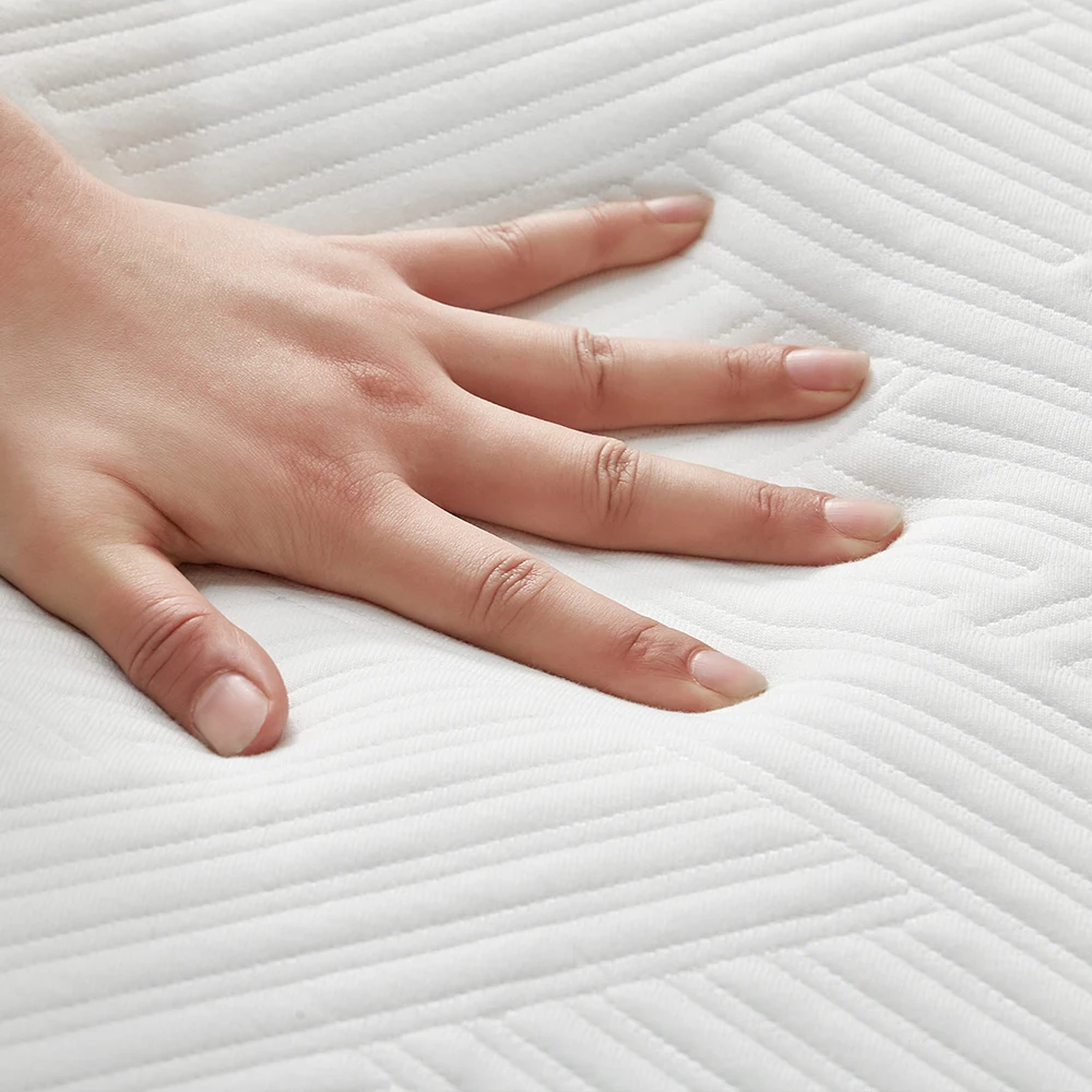 KFT074 Luxurious Icy Fabric Gel Breathable Bamboo Memory Foam Hybrid Pocket Spring Mattress