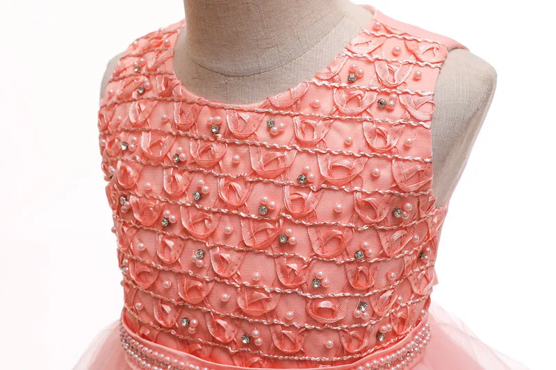 High quality ball gown dress for girls 3-11 years casual party dresses birthday costume flower girl dress