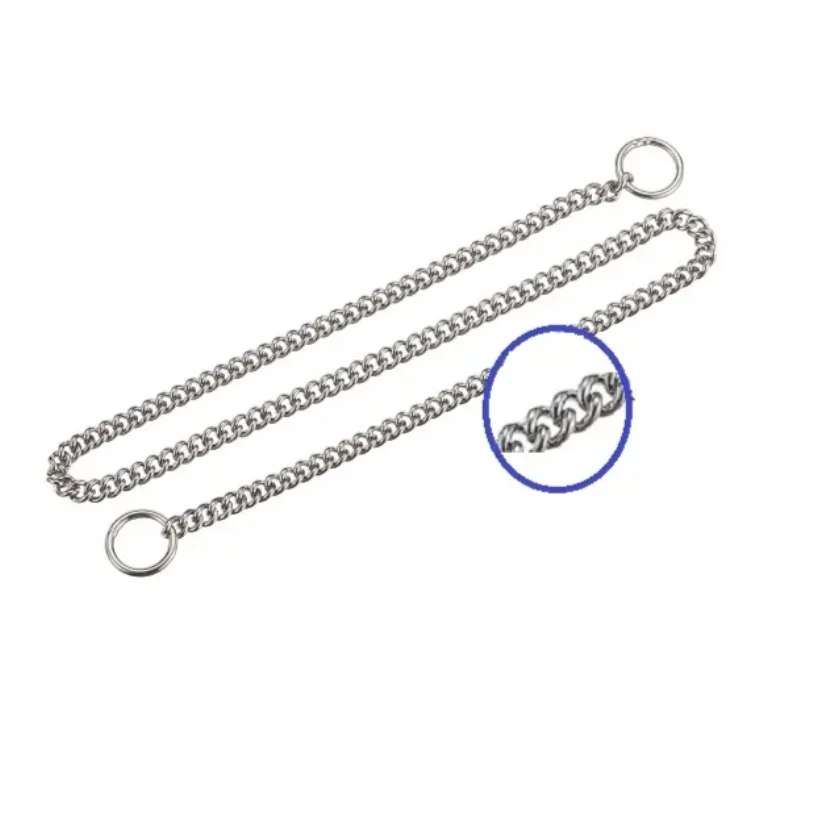 Wholesale Premium Quality Elegant Presentation Small Dogs Brass Short Link Choke Chain