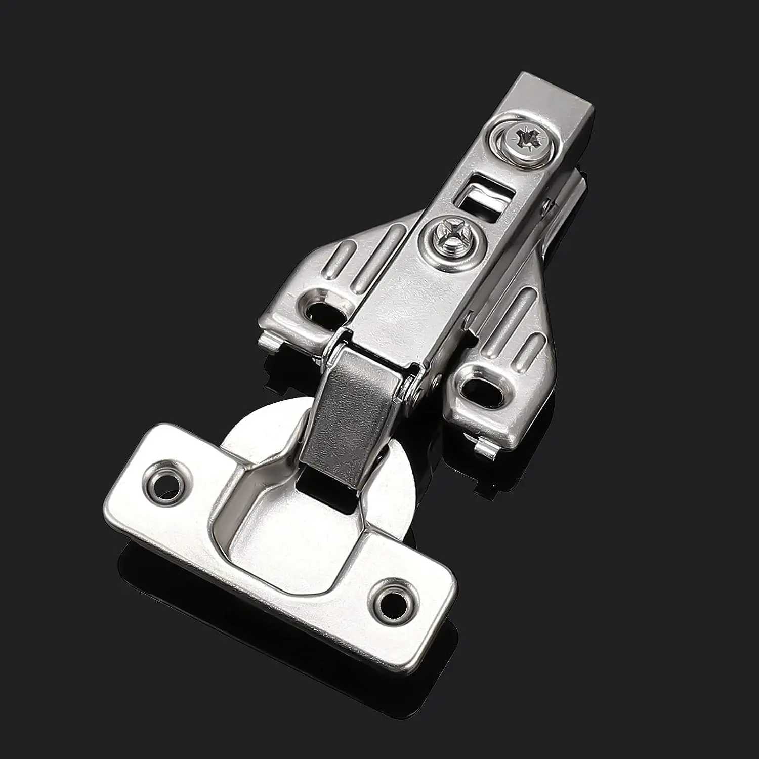 35mm Cup Hinge for Thick Side Panels, Suitable for 25mm Door Panels, Clip-On and Soft Closing Hinges for Cabinets and Furniture