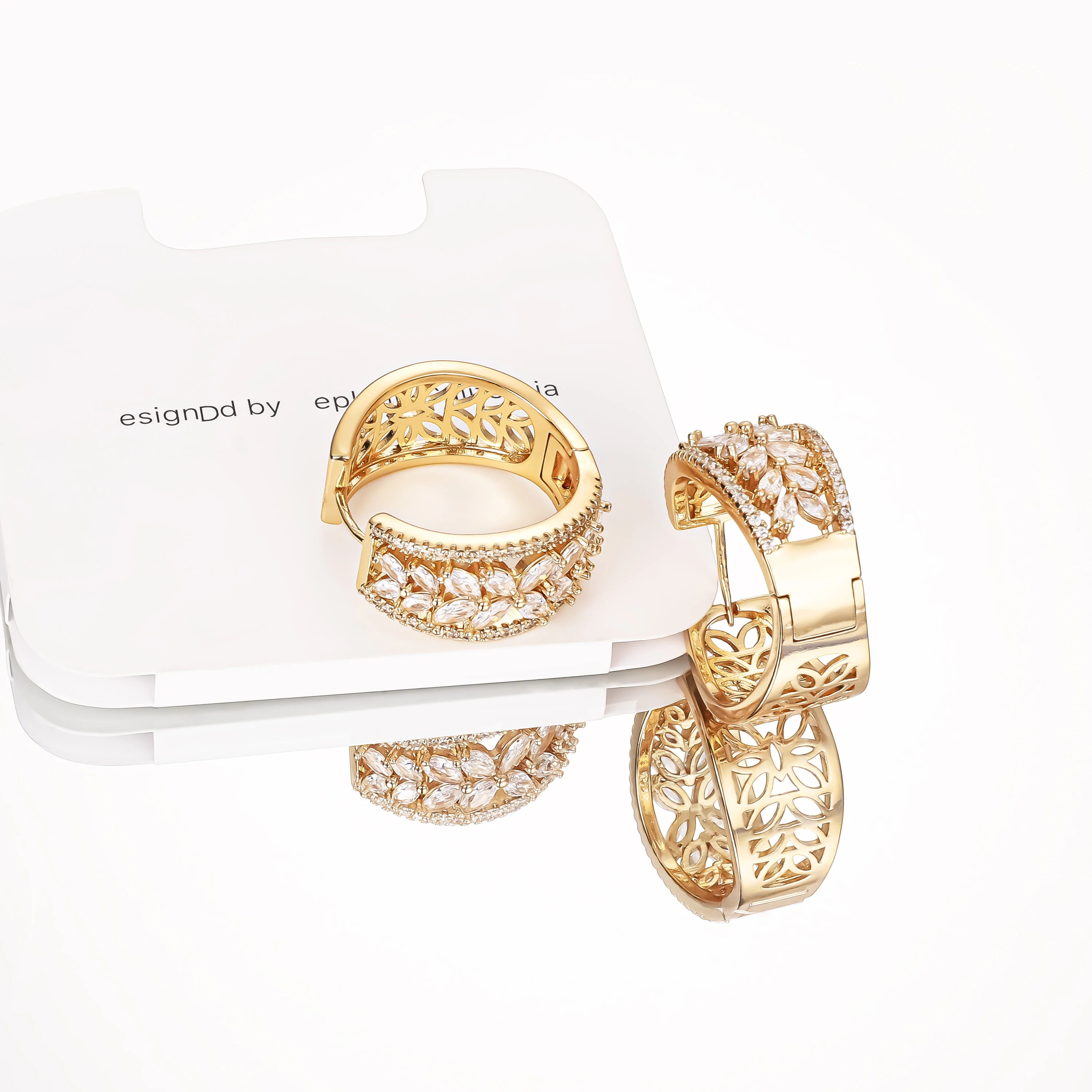 Ювелирные изделия оптовая продажа 14k позолоченные серьги arete de mujer обруч brinco joyeria с бриллиантами кубический циркон роскошные