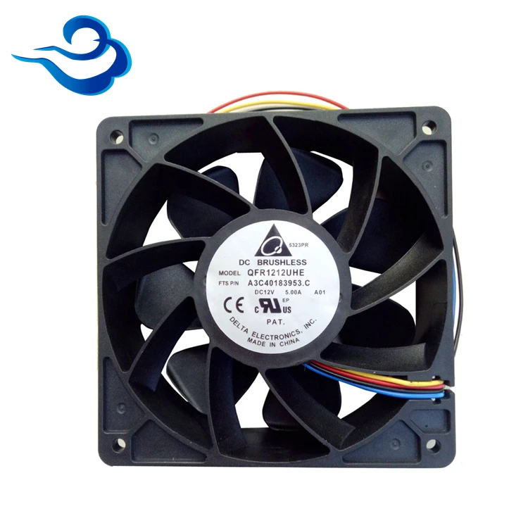  Шариковый подшипник 12038 S7 S9 antminer вентиляторы 120X120X38mm работающего на постоянном токе 12 В в 6000RMP Биткойн Майнер Вентилятор охлаждения btc принимаем