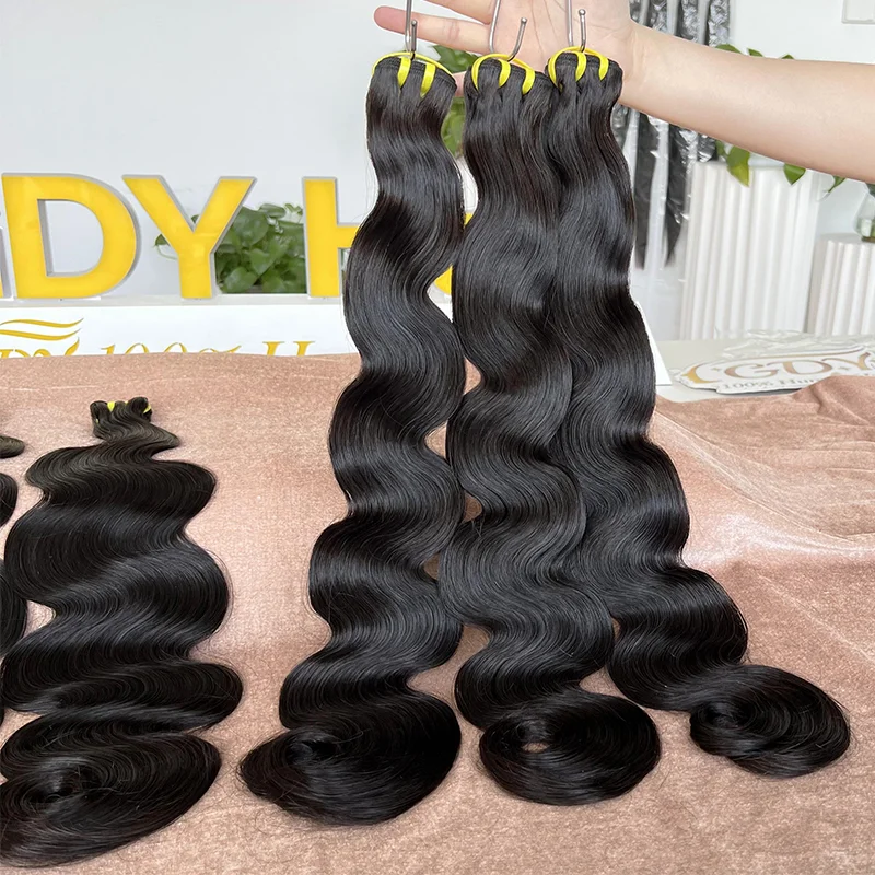 Best Hair Vendors Dropshipping Weft Extensiones 100% Natural Brazilian Human Hair Raw Body Wave Hair