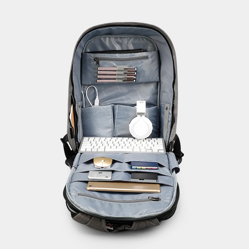 Tigernu  new arrival Amazon hot selling outdoor laptop backpack pure color with lock for men antitheft laptop backpack wholesale