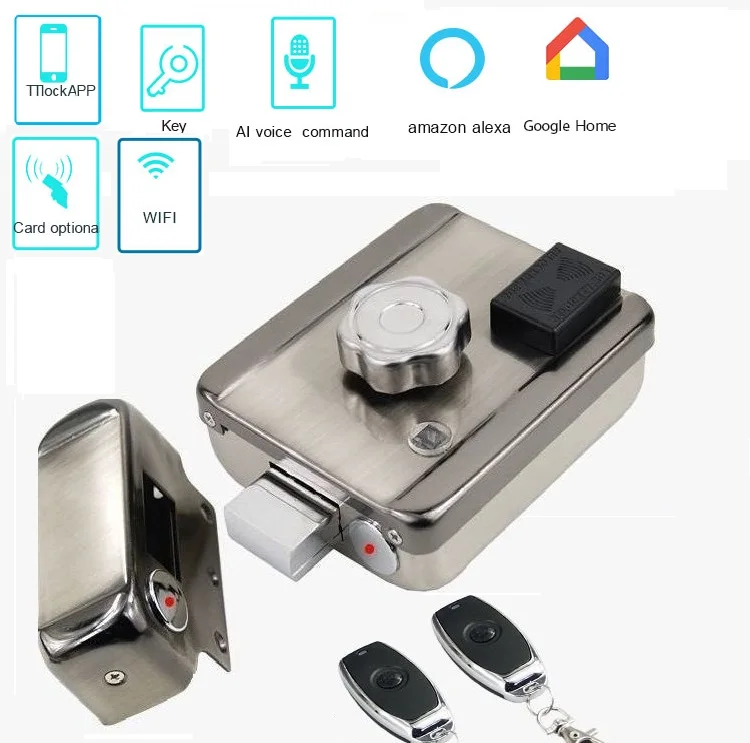 High quality Hot new products aluminium door handle lock for promotion auto-locking Intelligent Electric Lock