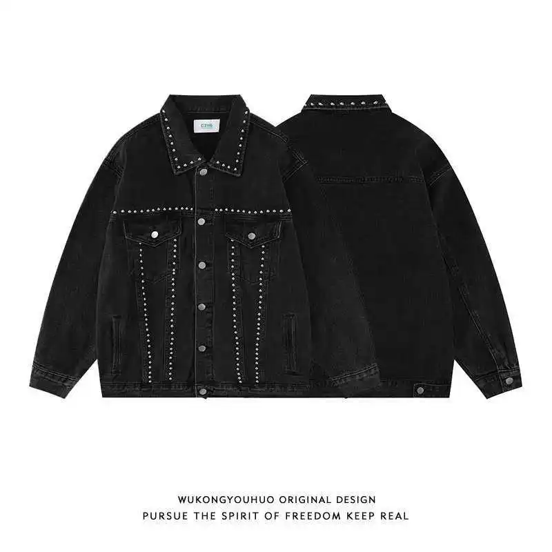 2022 Wholesale Custom Oem Mens Varisty Jackets Korean Style Slim Denims Vest Jacket For Men