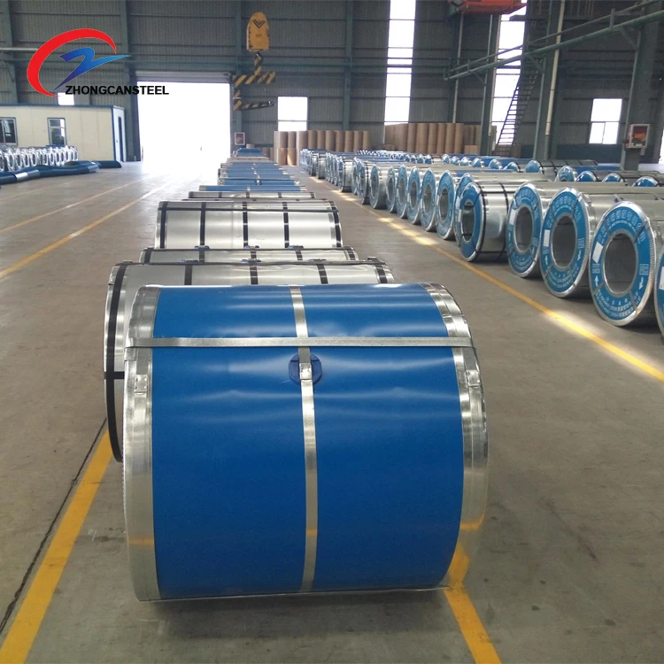 Blue colored coated polymers PPGI PPGL Coils Prepainted Steel Coil