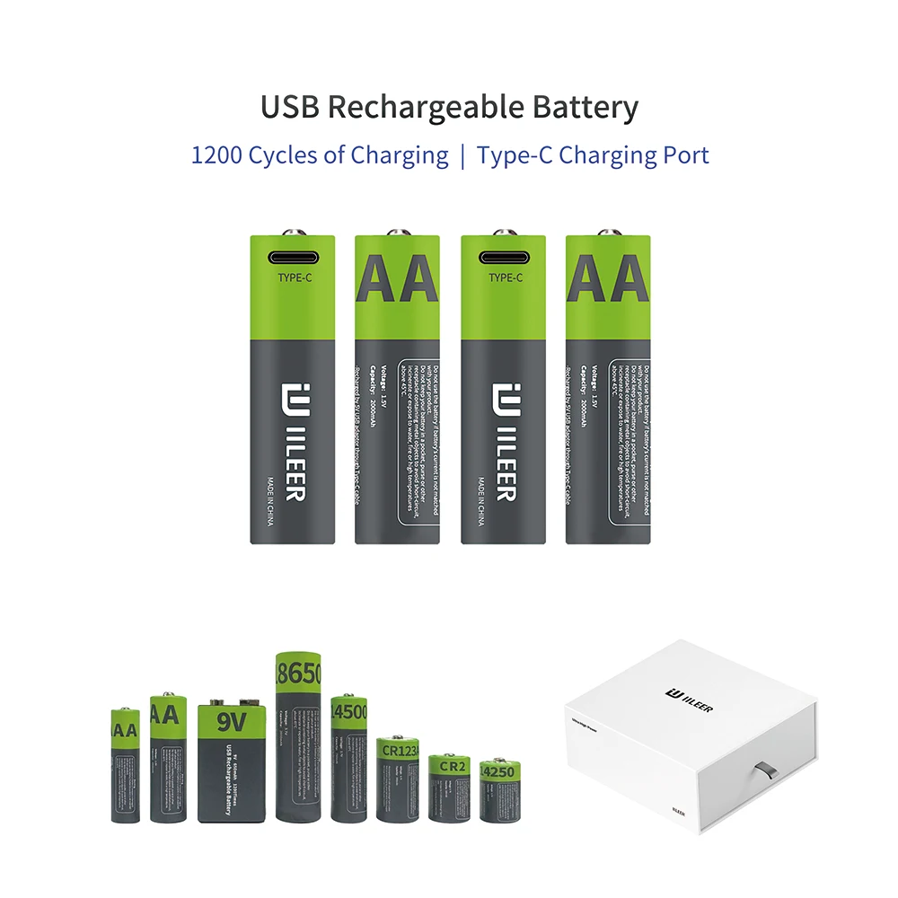 OEM упаковка AAA 9 В 18650 CR123A CR2 14500 14250 10440 D C 7770mWh 1200 циклы перезаряжаемая литиевая батарея с портом типа