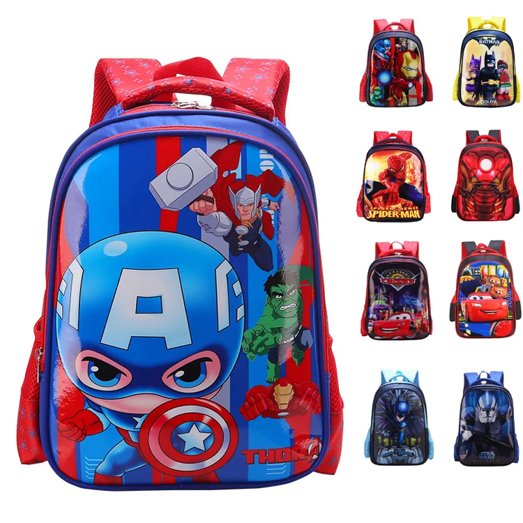 Schoolbags Boys Superhero Bookbags School Bags Backpack Hot Sale Cartoon for Kids Custom Iron Man Backpack Nylon Letter CHROIS