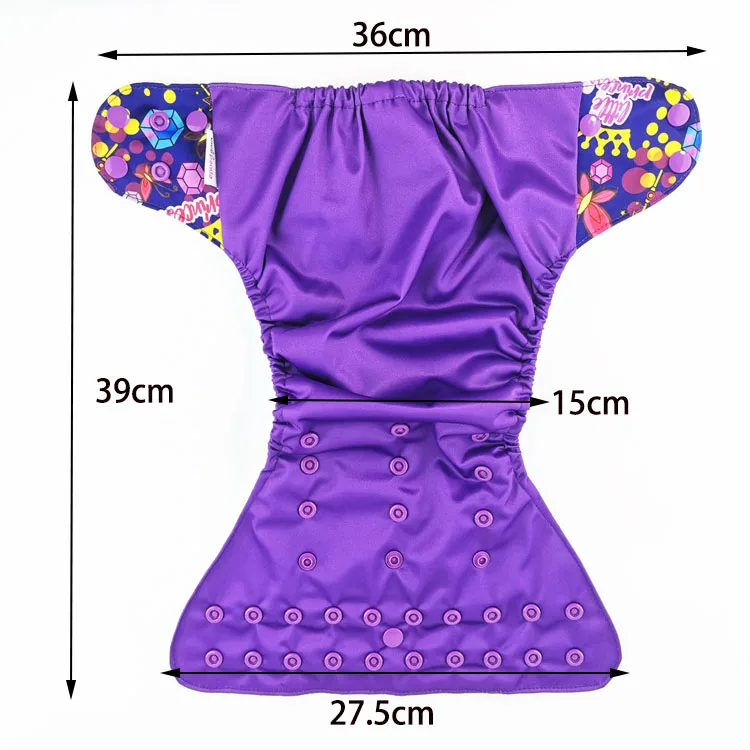 Wholesale customized organic bamboo pul coated baby cloth diaper baby reusable washable diaper cloth diapers