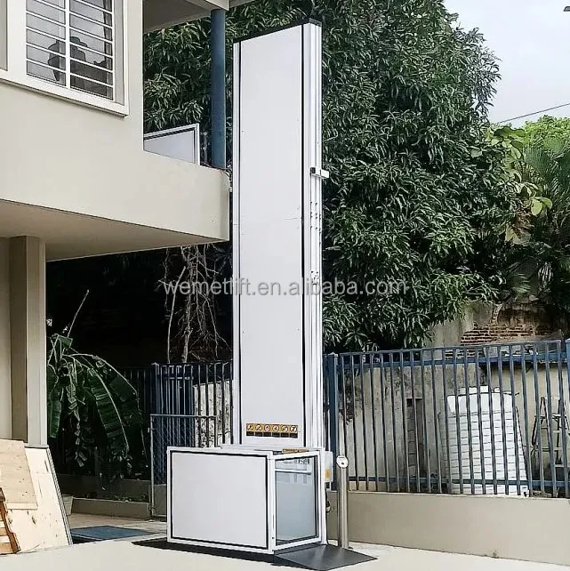 Outdoor Indoor Barrier-free Lift Hydraulic Handicapped Disabled Lift Vertical Home Wheelchair Lift for Elder