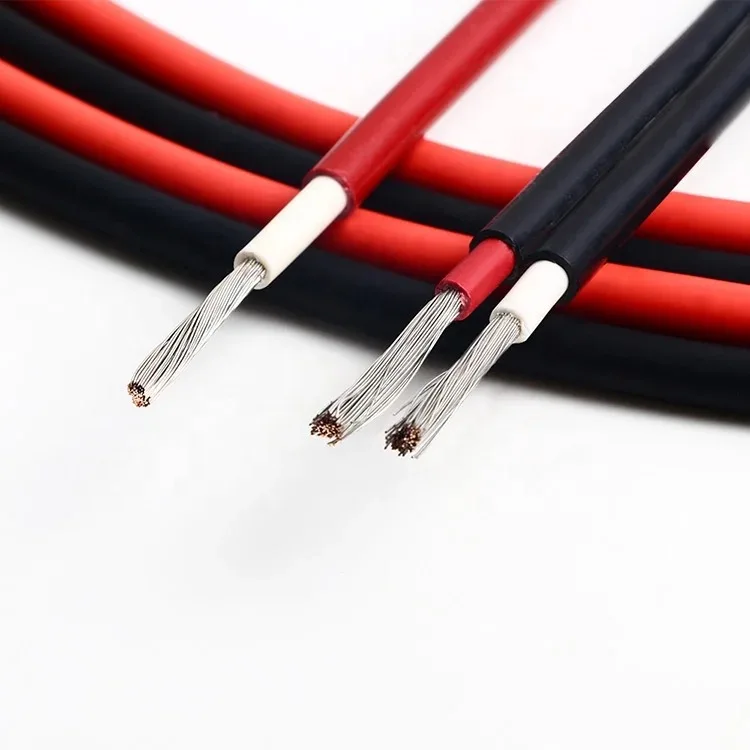 TUV DC Solar Cable PV 6MM2 10MM2 16MM2 4mm2 Red Black IP68 Waterproof for Panel Use