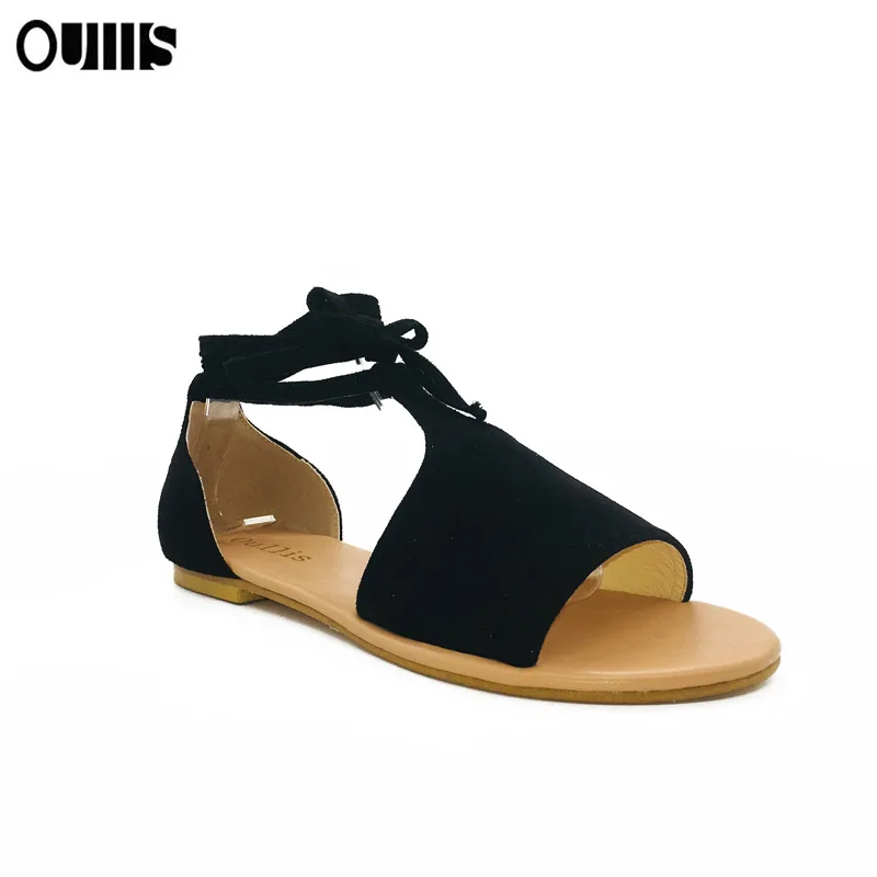 2020 New Simple Pop Design Zapatos de mujer Fashionable Lace Up Flat shoes Female Sandals Sexy Rope Shoes