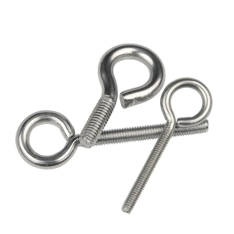 Stainless Steel Eye Bolt Threaded Customizable Close Ring bolt High Strength Fastener stainless steel hook Eye Bolt Fastener