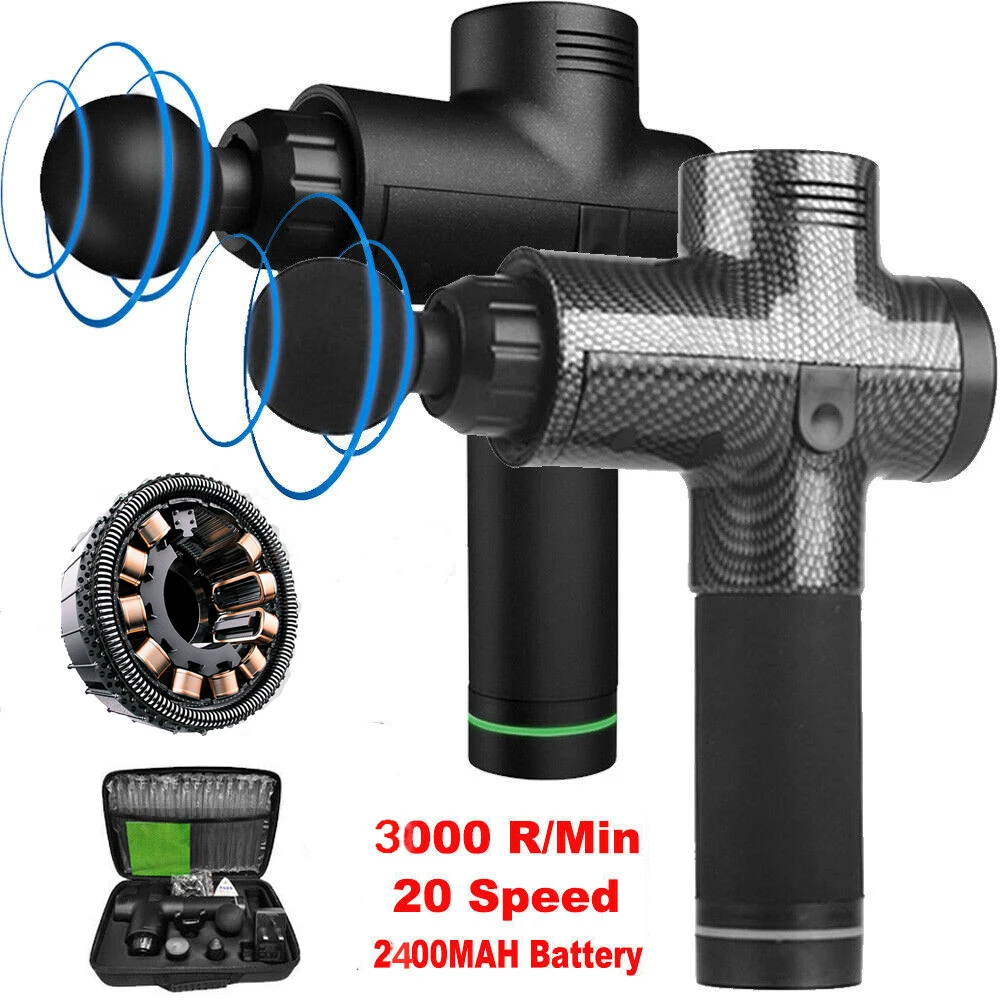 
2020 Amazon Dropshipping Hot Sell New Percussion Tissue Rechargeable Fascia Deep Muscle Massage Gun 