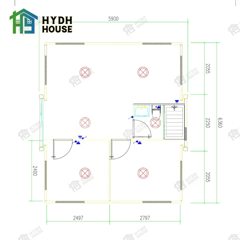 Hydh Good quality Luxury Container Eco Extendable casas prefabricadas modern houses with solar panel