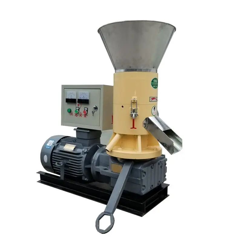 Biomass Wood Pellets Machine Sawdust Coconut Shell  Wood Pellet Making Maker Flat Die Granule Mill  Manufacturer