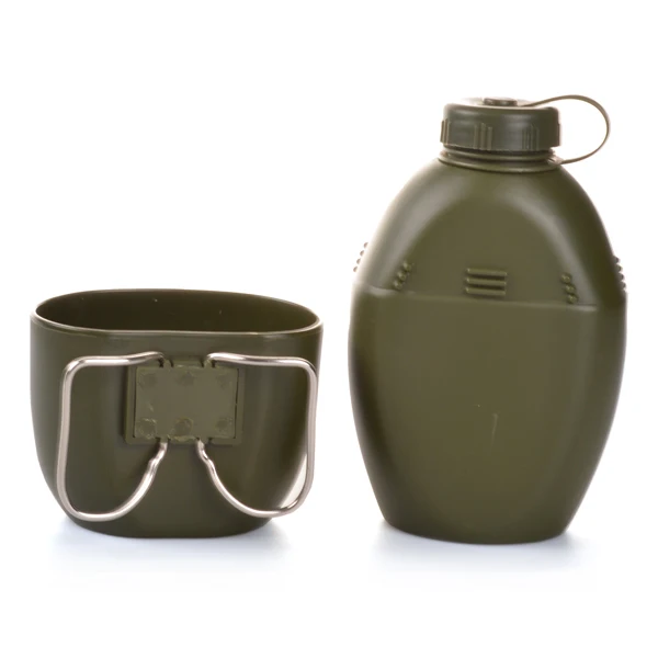 AVATAR  good quality olive green #58 British  water canteen 2 pcs  1 liter,   factory wholesale water bottle  for outdoor camp