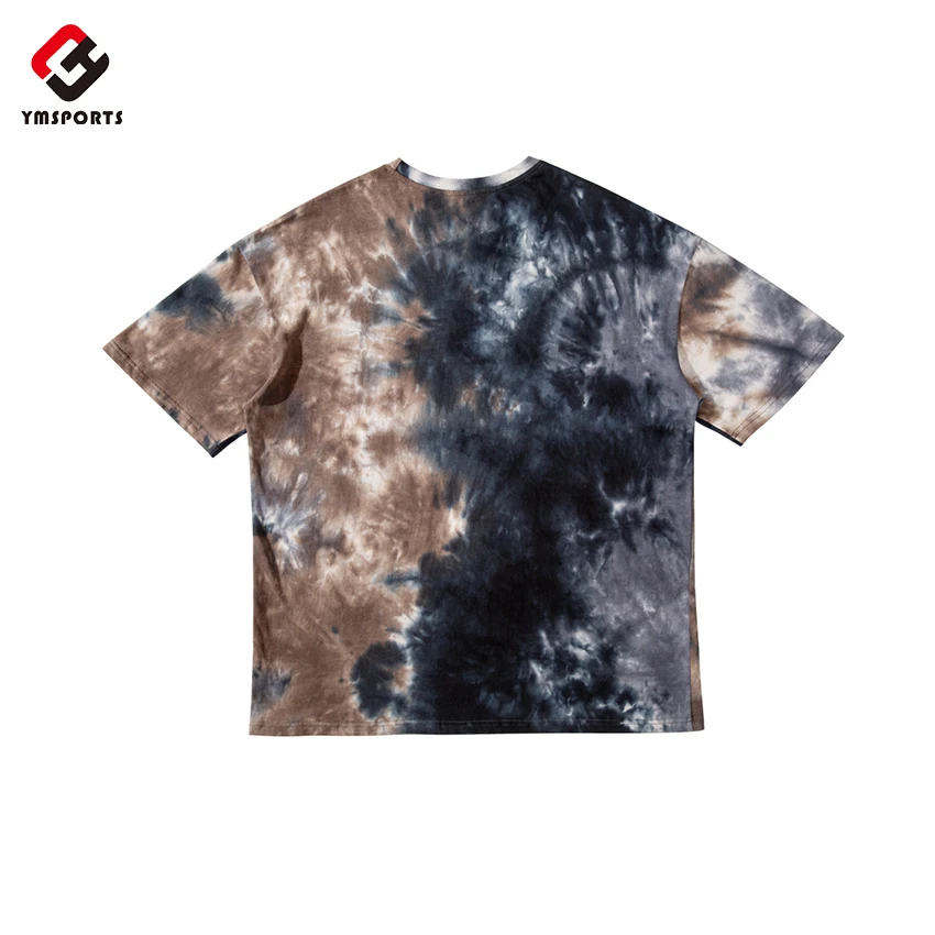 
Custom 100% cotton round neck short sleeves tie dye plus size mens t shirts 
