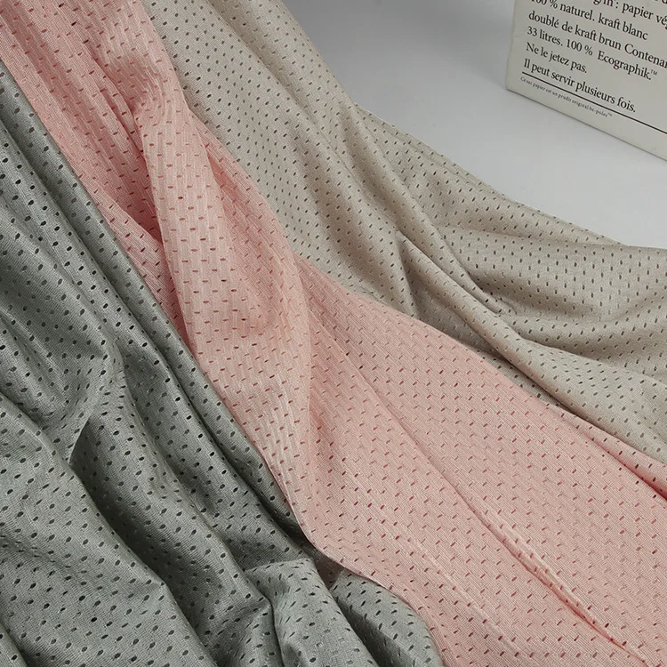 Top-ranking Manufacturer Polyester Net Mesh 100 Polyester Tricot Fabric Recycled Activewear Sports Shorts Woman Fitness