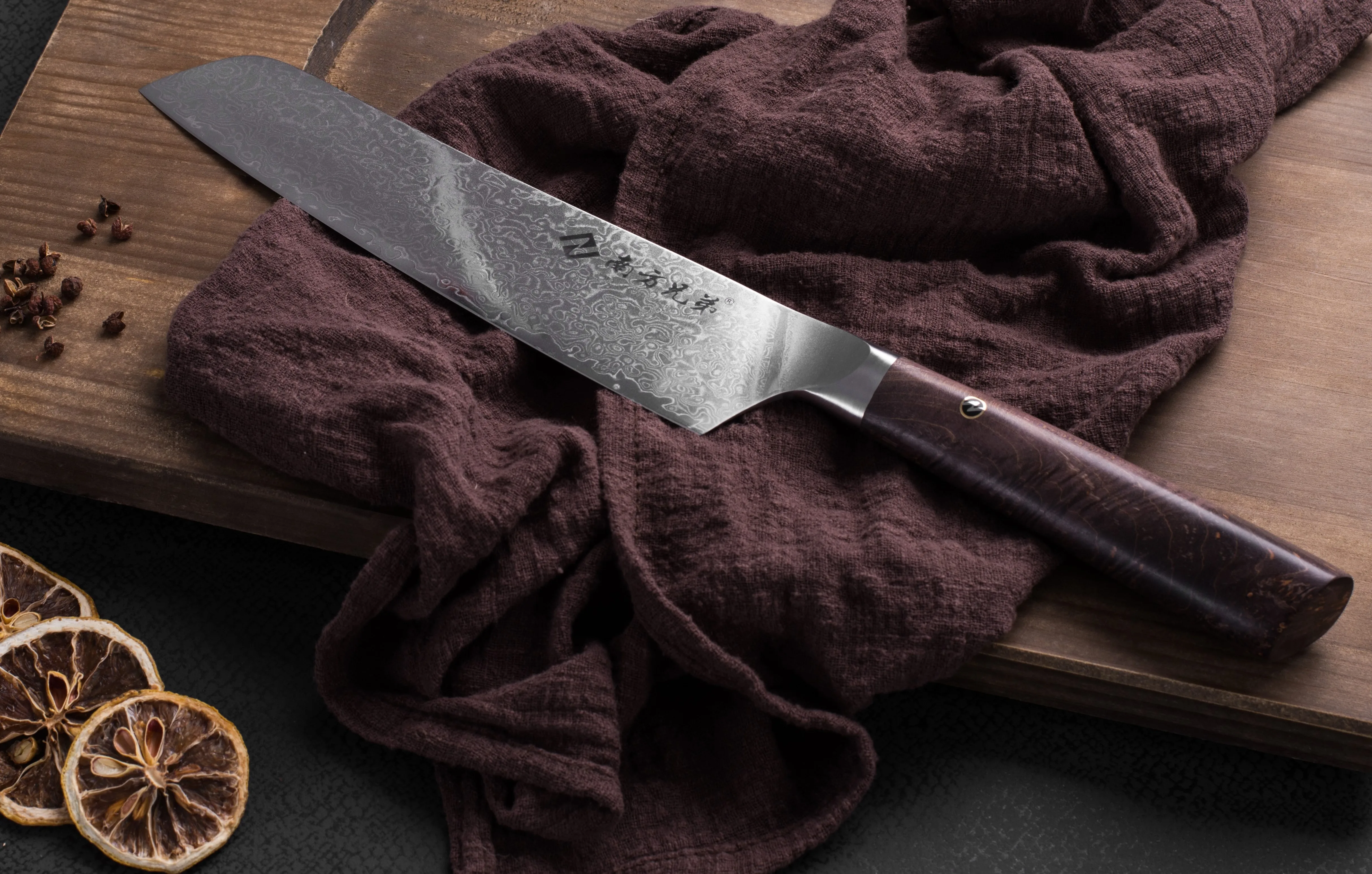  8 дюймов дамасский нож для VG-10 сталь японский кухонный шеф-повара с Нескользящая деревянная