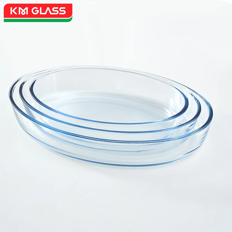 High Borosilicate Glass Tray Baking Dishes/Heat Resistant Glass Dish Cake pans Microwave and Dishwasher Safe glass bakeware