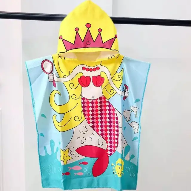 Aoruini Microfiber Coral Velvet Fleece Baby Children Bath Towel