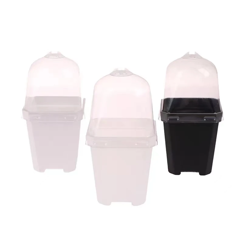 Creative Flower Pot Square Planter Nursery Plastic High Quality Succulents Orchid Pots Garden Supplies Home Desktop Decor