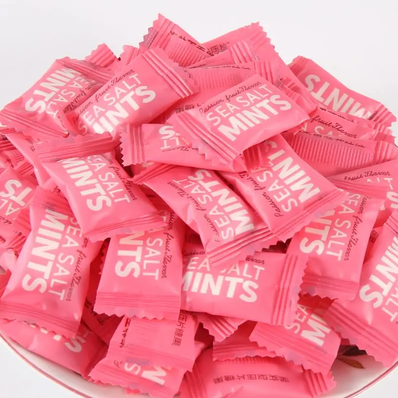
China factory price Tablet candy pink Bulk colorful packaging candy casual snacks 