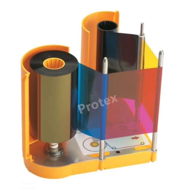 DataCard 568971-001 YMCK Color Ribbon Used With 568971-503 For Datacard RP90 SR200 Card Printer