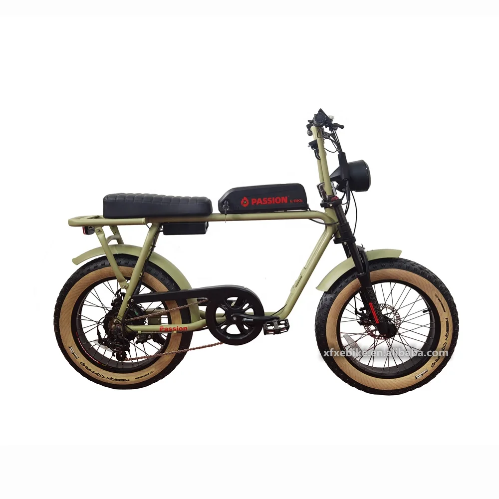 1000w 48V MTB Super Fat Tire 73 Retro Electric Bicycle Bike Bicicleta Electrica Plegable Dual Suspension 20 Inch Retro Ebike