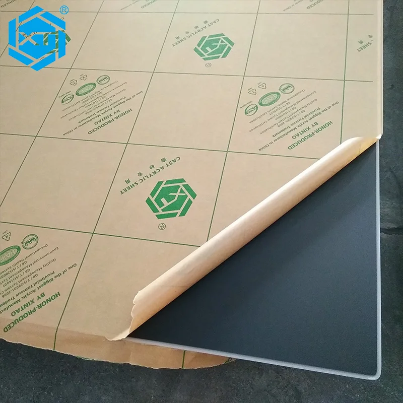 3mm High Impact Pmma Acrilico Static Resistant Perspex Matte Opaque Black Color Acrylic Sheet
