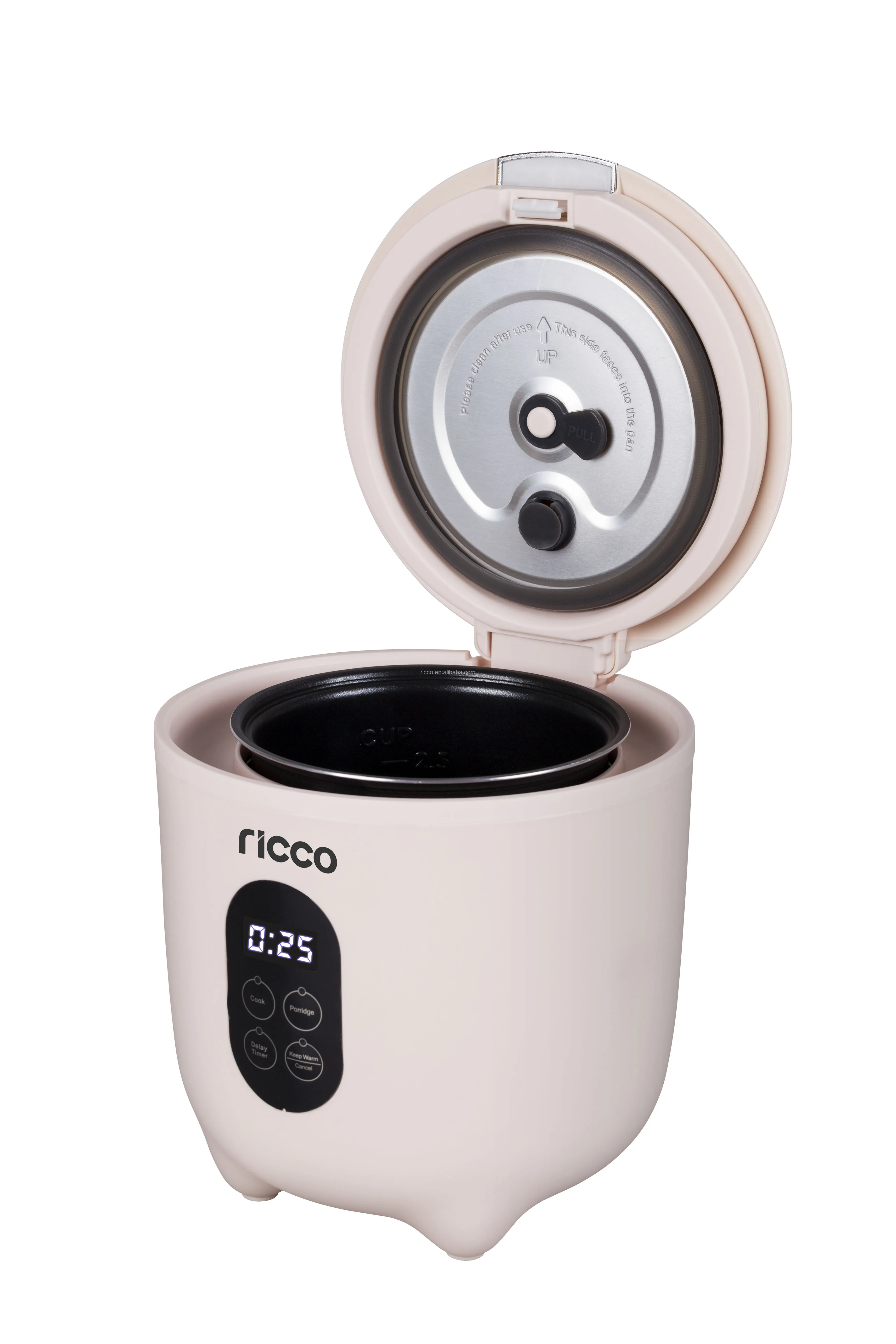 Ricco New Arrival 2 PERSON USE 1.2 L Mini Digital Multi Function Rice Cooker With Removable Non-stick Pot and Porridge function