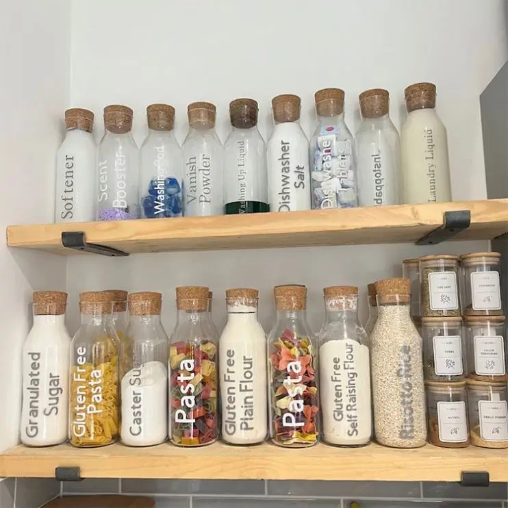 Wholesale Carafe with Cork Stopper Lid Glass Fridge Carafe Drip-Free Ice Tea Maker Glass Water Pitcher