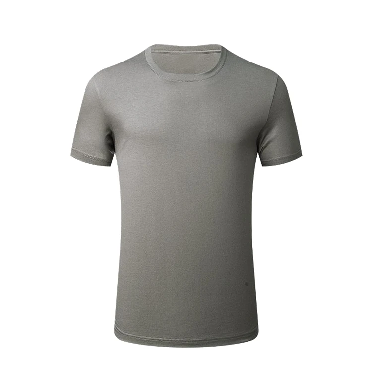 Neck Combed Organic High Quality 100% Cotton T-Shirts Mens