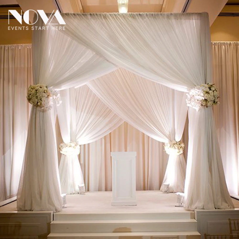 2019 pipe and drape wedding/white velvet for wedding backdrop