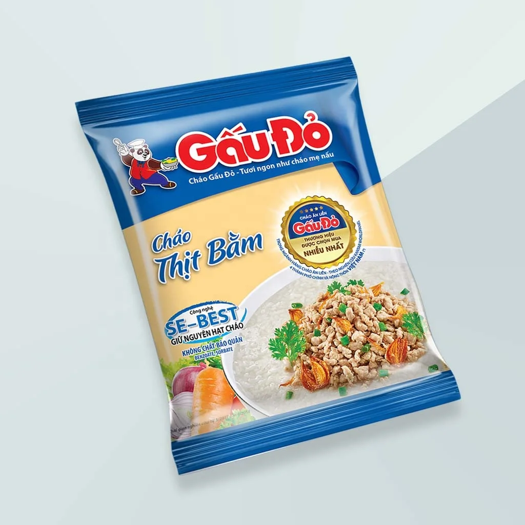 Tasty foods of vietnam for every days with Instant Porridge with Minced Meat Super Delicious and Super Cheap 65gram