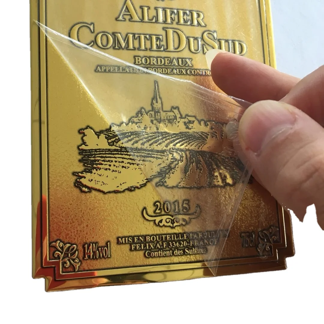 Усовершенствованная индивидуальная этикетка для винных бутылок