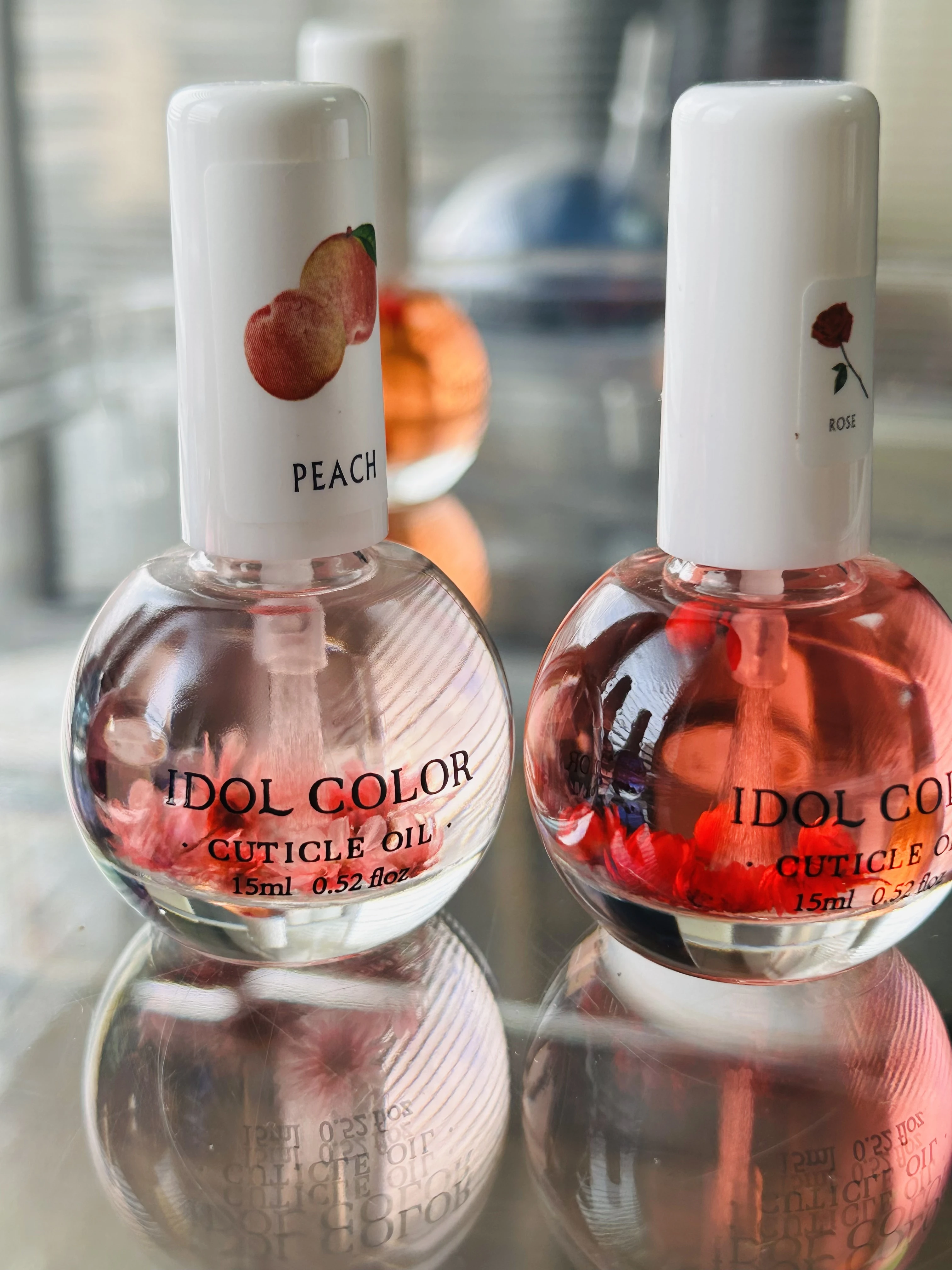 Beauty Care Cuticle Oil Repair Nail Salon Fruits Cuticle Revitalizer Oil Pen Nail Care Polish Serum Nail Art Gel with Dry Flower