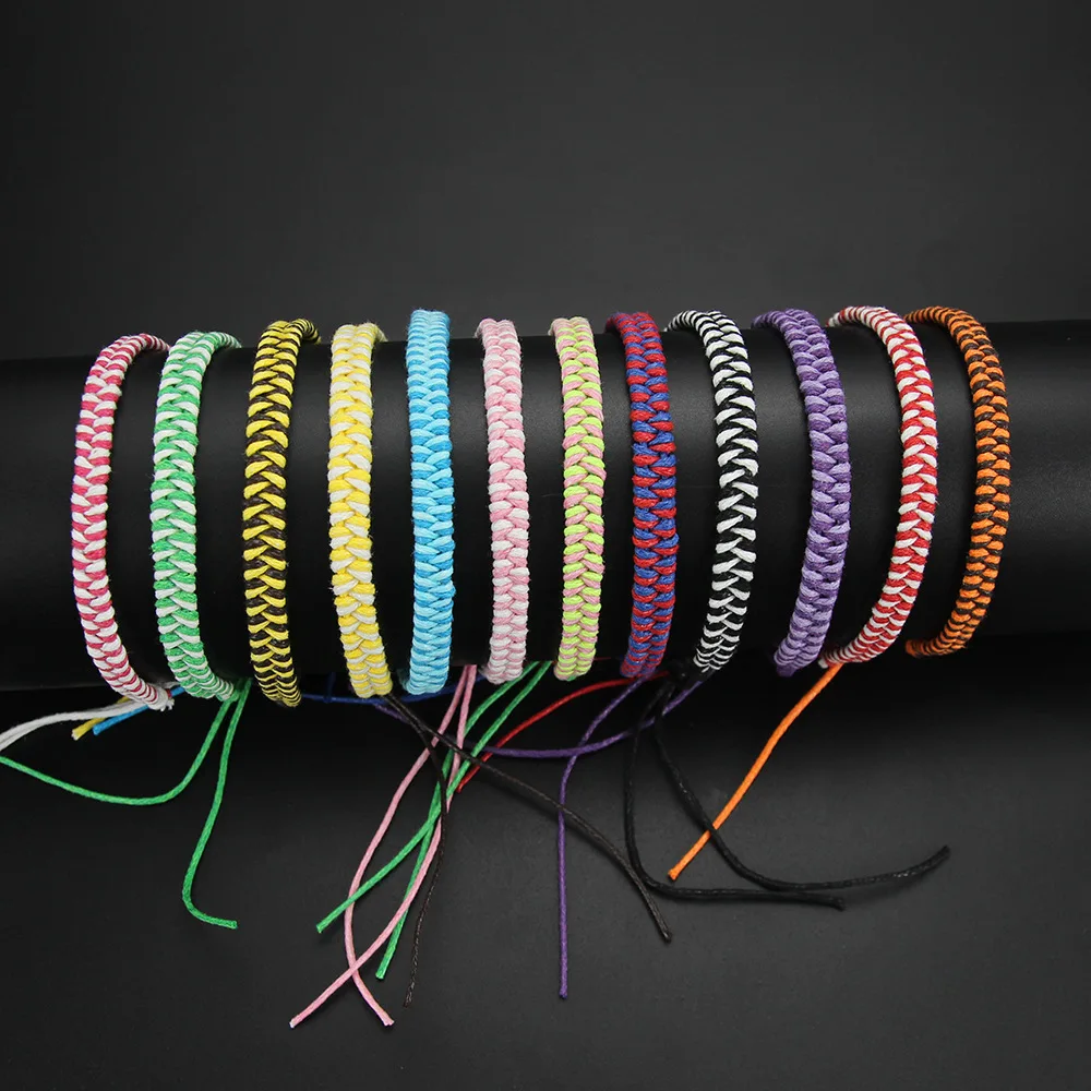 New rainbow bracelet Multicolor braided Bohemian Wish bracelet Nepalese bracelet