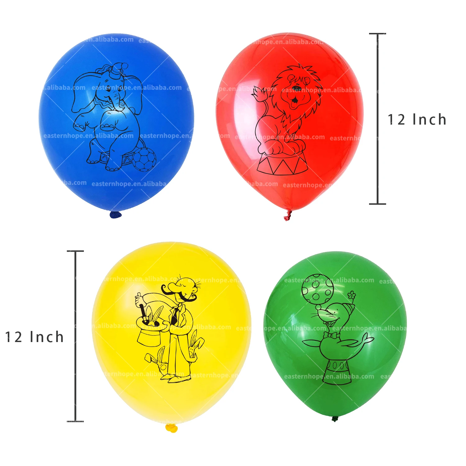 
63pcs Carnival Circus Party Decoration Include Birthday Banner Balloon Cake Topper Circus Birthday Baby Shower Backdrop Supplies 