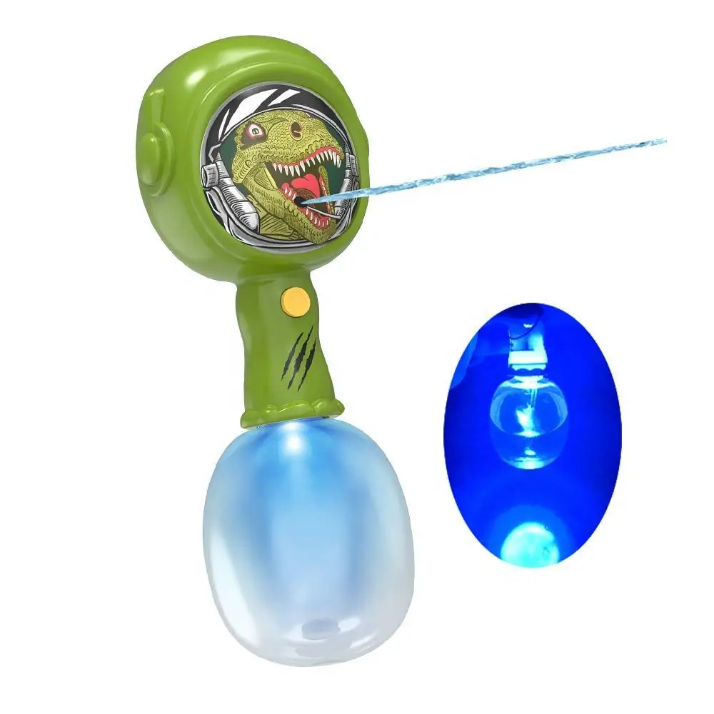 Summer outdoor shooting 450ml kids electric automatic watergun toy animal shape gun toys hand hammer water gun with blue light