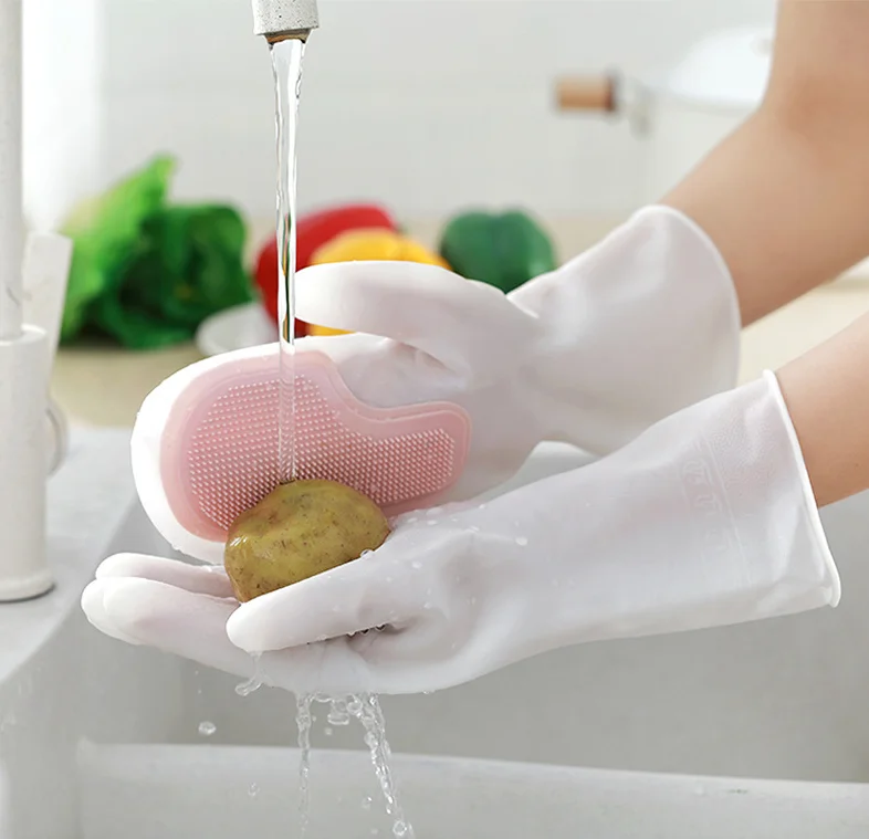 Silicone Kitchen Magic Brush Cleaning Tool Dishwashing Household Multi-purpose Washing Cleaning Scrubbing Tool