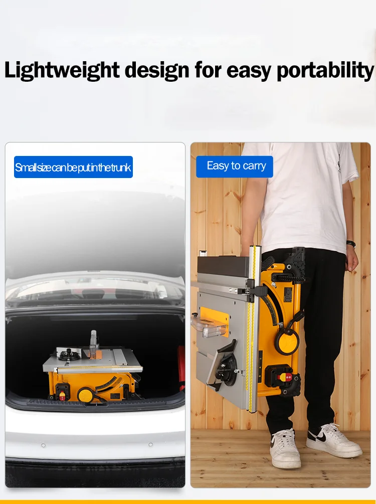 High Effective 210Mm 1500W Portable Saw Table Saw Table Power Saw Table Saw Portable Skil