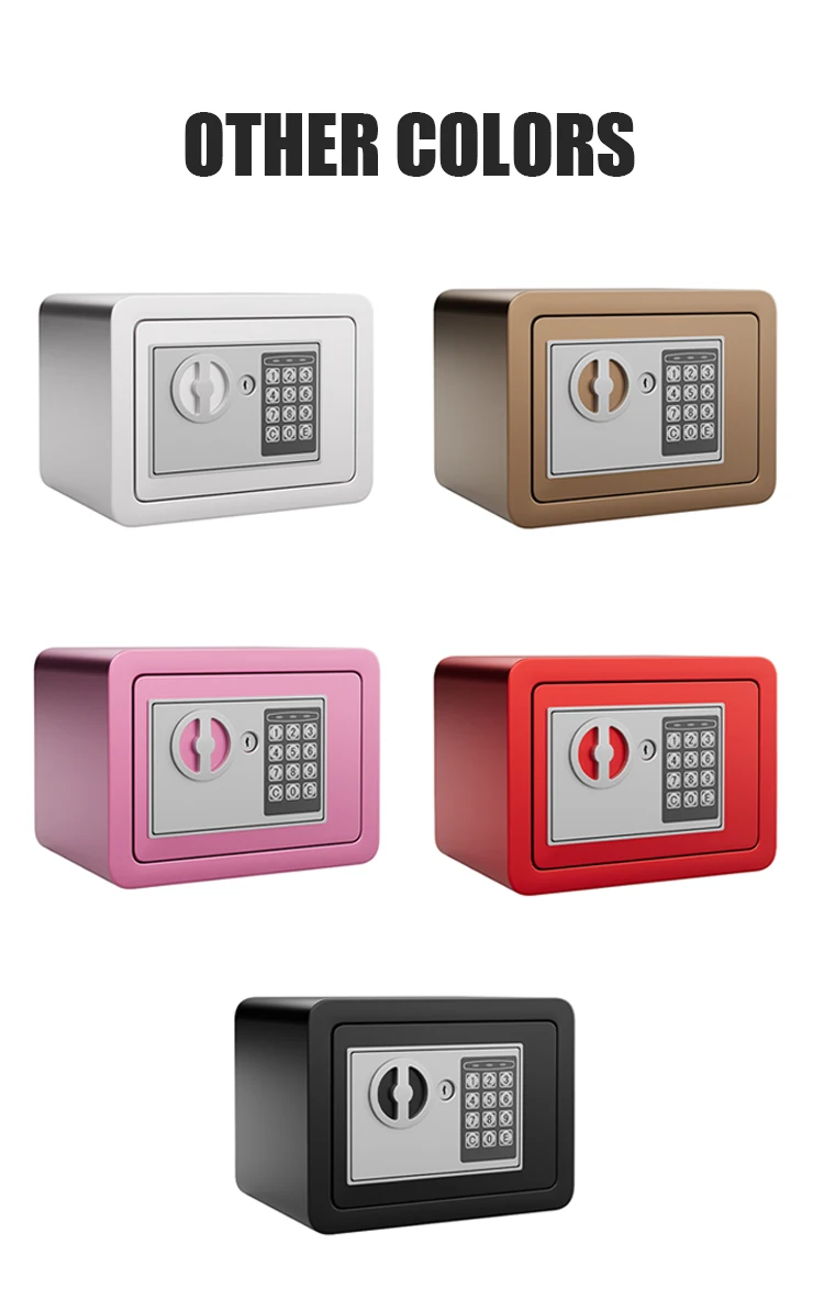 Cheap Price High Security Mini Safe Box with Pocket Mini Lock Safety Box Cold Rolled Steel Mini Safe Box