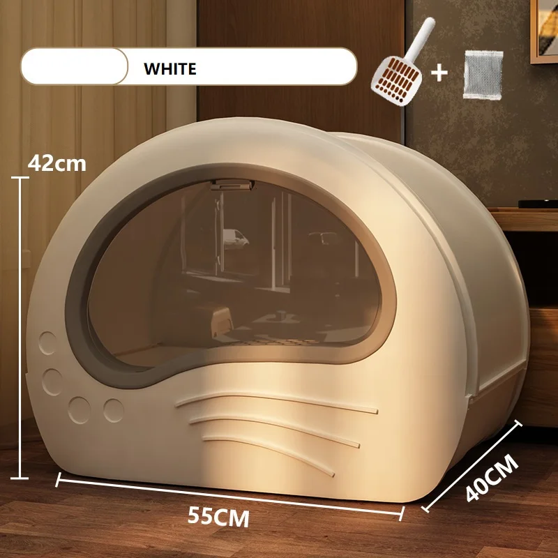 Factory Direct Sale Ultimate Convenience Lid And Odor Control Features Self-Cleaning Cat Litter Box